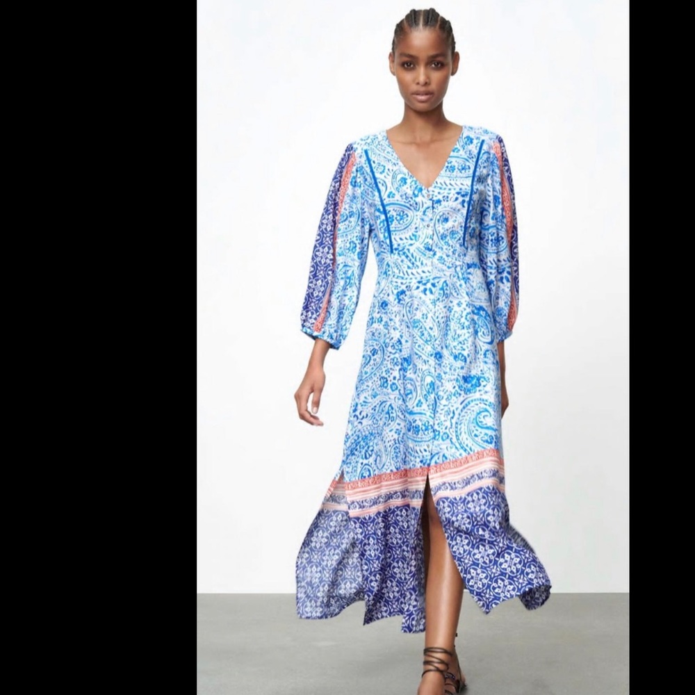 Boho style midi dress